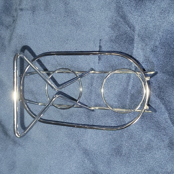 Smuckers: Vintage Smucker's Jelly Smoked Glass Serving Jars & Chrome Stand - Picture 4 of 5